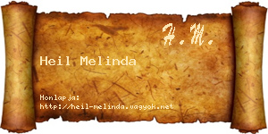 Heil Melinda névjegykártya